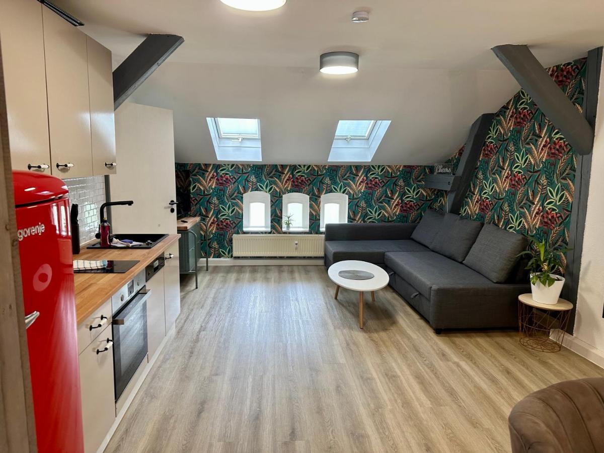 Apartment Zum Bunten Schmetterling Inkl. Parkplatz Erfurt Eksteriør bilde